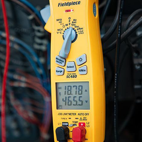 Zangenmessgerät für Job Link® System SC480 FIELDPIECE