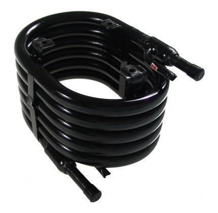 Röhrenkondensator KTT-02, 7,02 kW, ODS-Verbindung: Kältemittel 3/8", Wasser 1/2"
