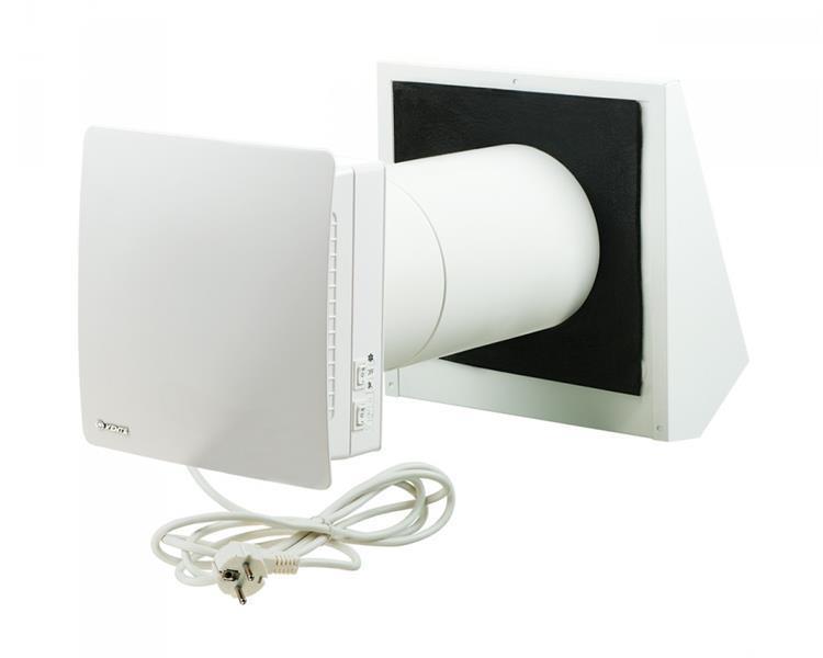 Lüftungsanlage (dezentrales Lüftungsgerät) KWL (kontrollierte Wohnraumlüftung) TwinFresh Comfo RA1 -50 mit Fernbedienung, max. Förderleistung 54 m3/h (mit Stecker)