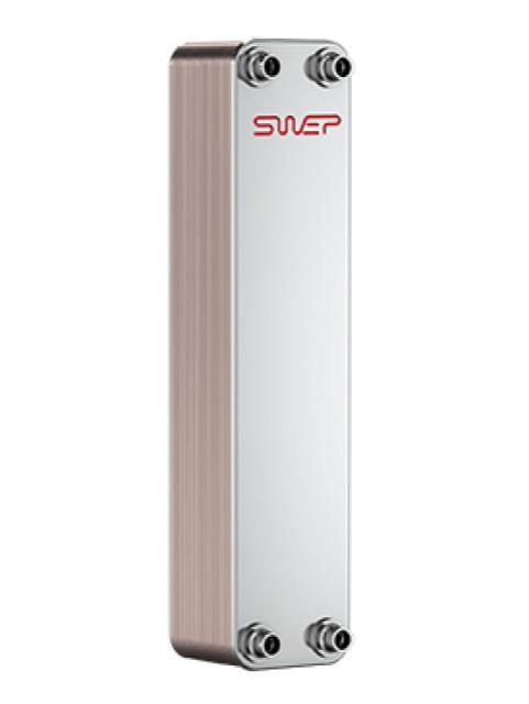 Plattenwärmetauscher SWEP B25THx10/1P-SC-M 2x22U(20)+2x1"&22U(20)