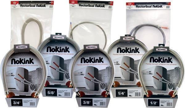 NoKink flexible Kältemittelleitung 1/2"x 3' für die Wanddurchführung von Minisplit-Klimaanlagen, Rectoseal 66737