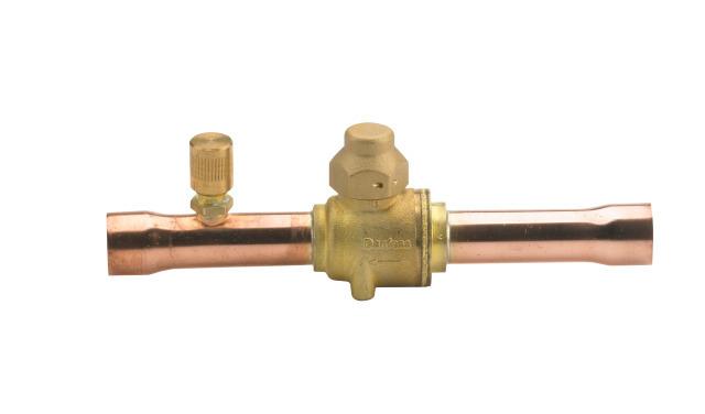 Danfoss 009L7053 GBC16S Kugelabsperrventil 16mm löt mit Schrader 45bar