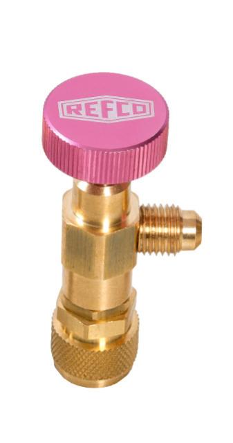 Refco A-38410 4687960 Schraderventildurchgangsöffner / Schrader-Eckventil 1/4" SAE x 5/16" SAE