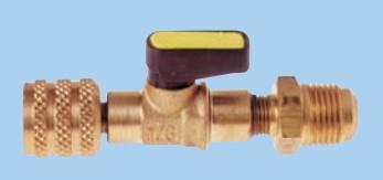 Kugelventil gerade, 1/4"SAE i x a, gelb BVS-04-Y