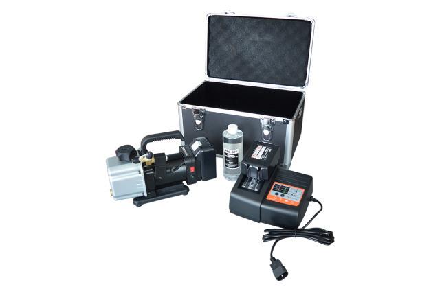CPS 2-stufige kabellose akkubetriebene Vakuumpumpe VPC2D18VDC-EU, 48 l/min in Koffer (R134a, R410A, R32)