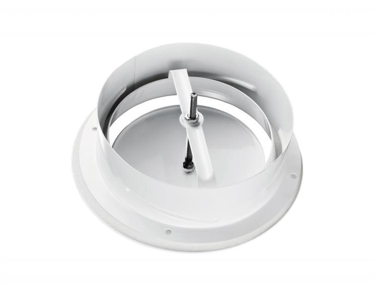 Stahl Diffusor AM 125 VRF für Be- und Entlüftung, Lüftungsrohr 125 mm