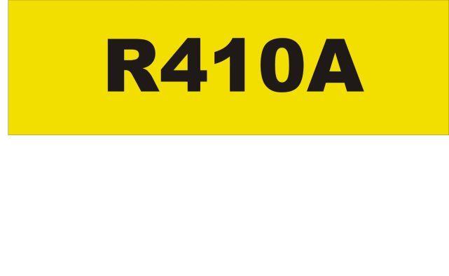 Aufkleber für Kältemittel R410A