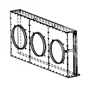Universal Verflüssiger KT4-995, 99,50 [kW], Ventilator: 3x630 mm (ohne Lüfter)
