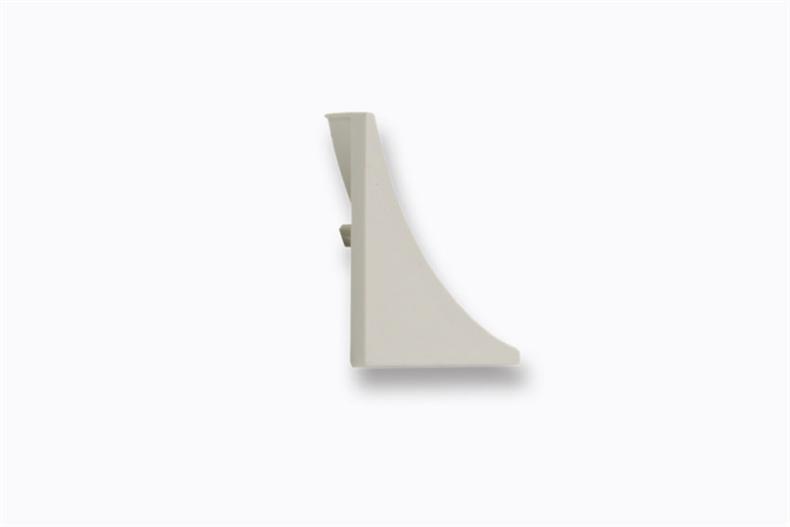 PVC Endkappe für kleine abgerundete Ecke - RAL 9010