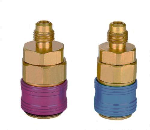 Schnellkupplung blau Niederdruck BP, 3/8"SAE männlich-Anschluss WIGAM AV134-B6 