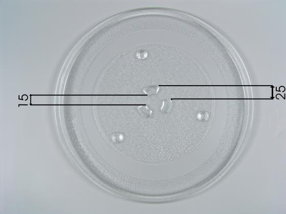 Glasteller für Mikrowellen - Model B - Ø 255 mm