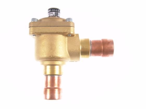 Rückschlagventil Castel 3182/M42, Eckanschluss Löt, 42 mm ODS, Kv 37 m3/h