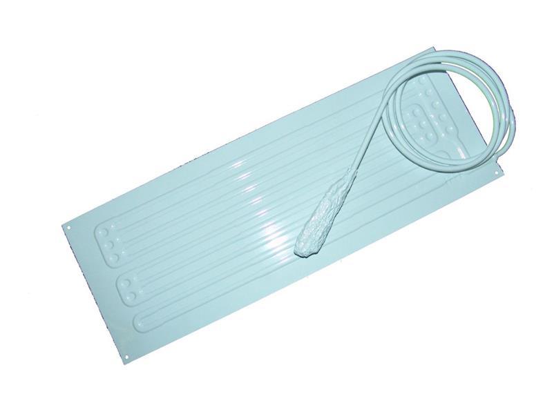 Verdampferplatte 210 x 585 mm, VITRIFRIGO, PT3, Auslaufrohr
