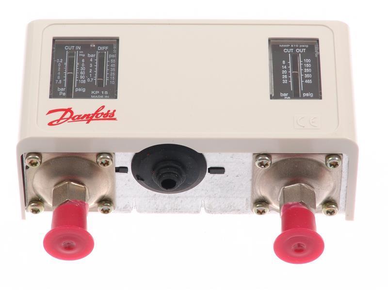 Druckschalter Danfoss Dual, KP15, Reset Funktion, Eingang 1/4"