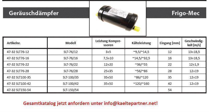 Geräuschdämpfer Frigo-Mec - 22 mm