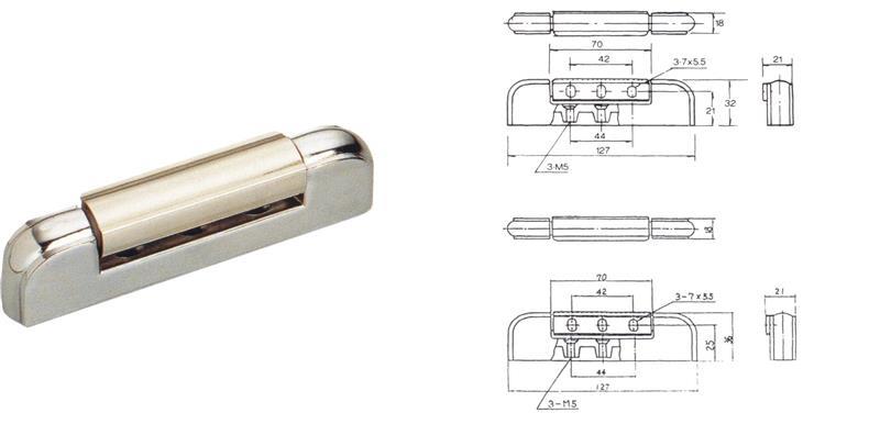 Scharnier für Kühlraumtür, metall, universell
