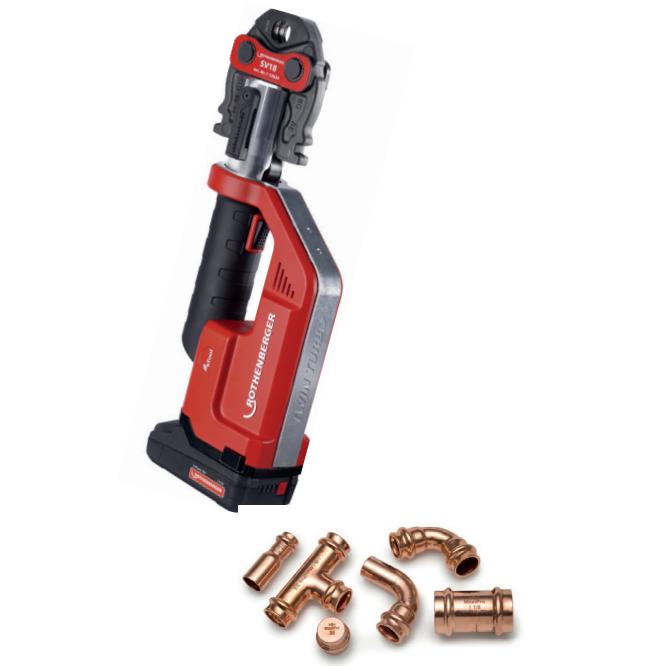 Maxipro Starterkit zöllig 1/4“ bis 1 1/8“ inklusive Pressmaschine