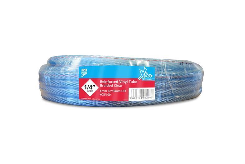Verstärkter Vinyl Schlauch transparent 16 mm (5/8") - 30 m Rolle