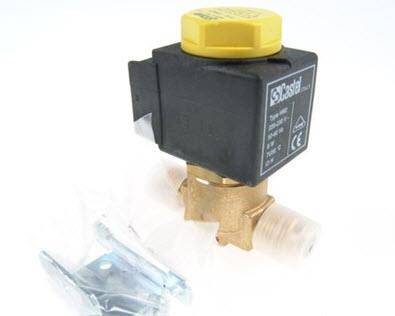 Magnetventil Castel, NC, Bördelanschluss 3/8", mit Spule, 1064/3A6