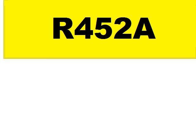 Aufkleber für Kältemittel R452A