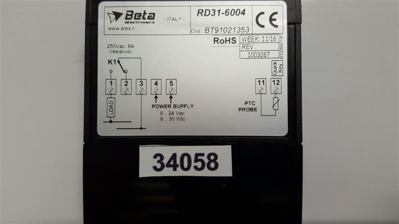 Kühlstellenregler BETA RD 31-6004, 12/24V DC, 1PTC Sensor