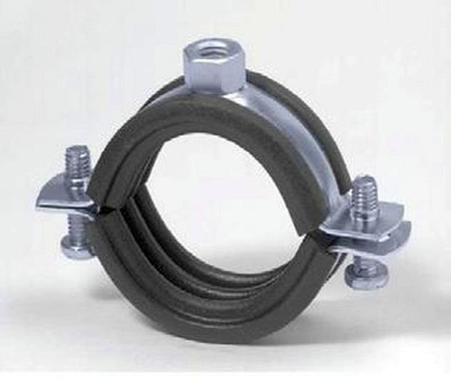 Rohrschelle zweischraubig ohne Schallschutz M8, 20-23 mm - 1/2"