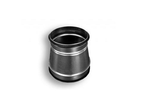 Reduzierstück aus verzinktem Stahlblech symmetrisch, mit Dichtung, Ø 250/200 mm
