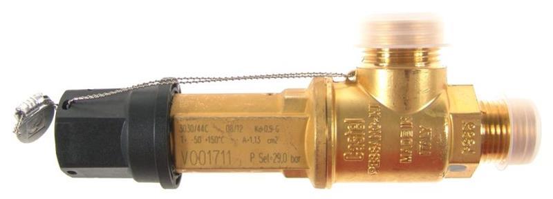 Sicherheitsventil Castel 3030/44C290, Schrauben 1/2" NPT, 29 bar