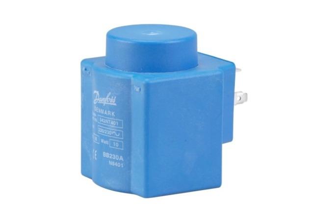Danfoss Spule BB230AS 018F7351 Magnetventilspule 230VAC10W Flachstecker