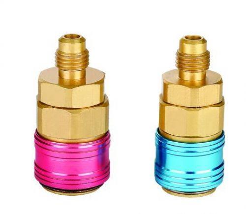 Serviceadapter Schnellkupplung Niederdruck+Hochdruck) für A/C, 1/4" x 13mm, 1/4" x 16mm, 180°