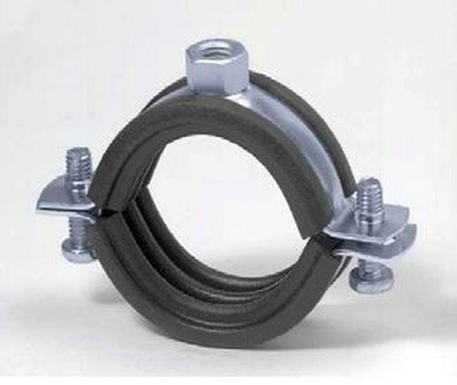 Rohrschelle zweischraubig ohne Schallschutz M8, 17-19 mm - 3/8"