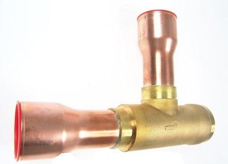 Rückschlagventil Danfoss NRVH 35s, Löt Eck Version 42 mm ODF,  kv Wert 29