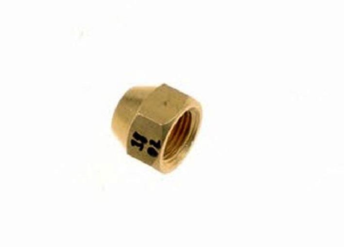 Bördelmutter / Überwurfmutter Gewinde 3/8" Lochgröße 6.35 mm (1/4")