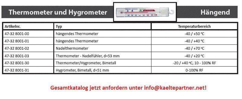 Thermometer hängend -40 +40°C