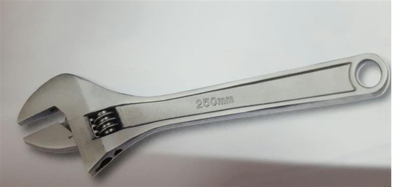 Rollgabelschlüssel, Rollgabel Maulschlüssel Engländer, Größe 15", Länge 375 mm, max. Maulöffnung 44 mm, nach DIN 3117