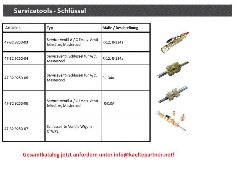 Schraderventildreher für Auto-Klimaanlage R134a, R12 (Standard)