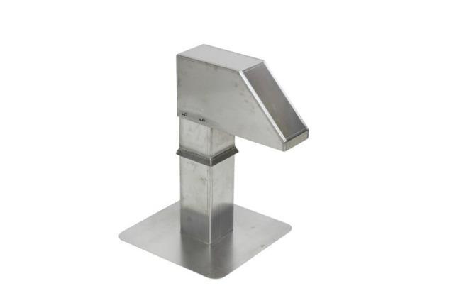 Dachdurchführung 125x125 - 1 Auslass aus Aluminium