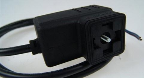 Anschlusskabel mit Stecker DS2-N15 für Magnetspule Alco ASC, l = 1,5 m, 24V, 804620