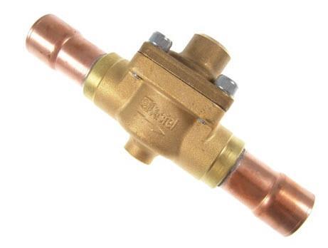 Rückschlagventil Castel 3142/M28 gerade Löt, 28 mm ODS, Kv 8,8 m3/h