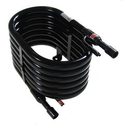 Röhrenkondensator KTT-03, 10,53 kW, ODS-Verbindung: Kältemittel 1/2", Wasser 3/4"