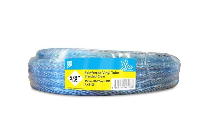 Aspen Schlauch 15mm 30m AX5103 PVC-Gewebeschlauch ID Ø 15mm Ring = 30m