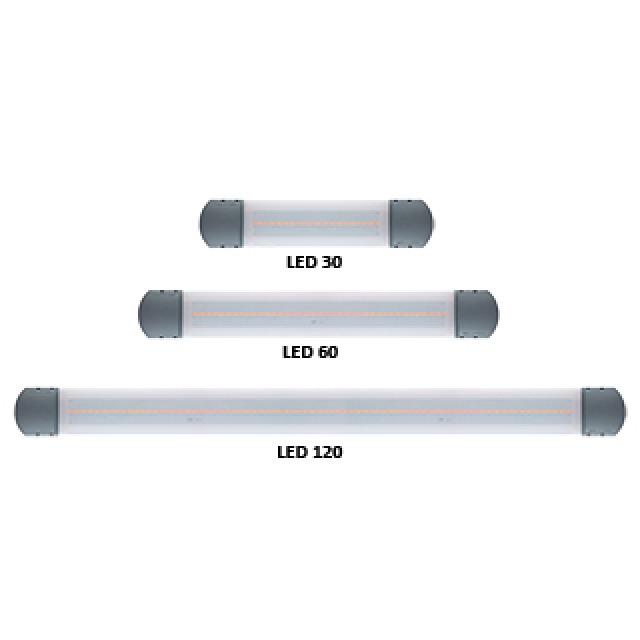 Pego SPZ-LED-030 230V 200LED30 LED Kühlraumleuchte IP65 419mm lang