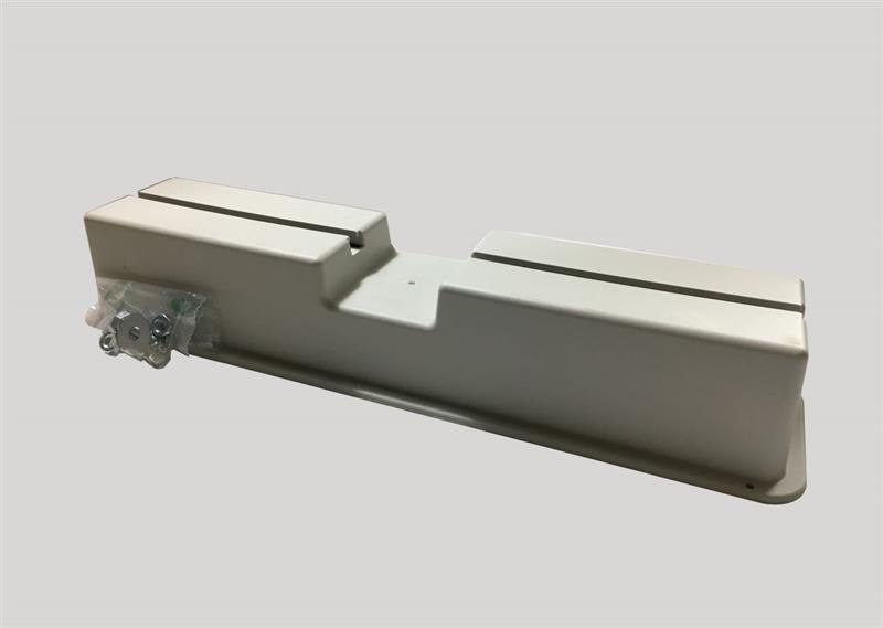 Bodenkonsole, L = 420 mm, H = 72 mm, Traglast 120 kg, weiß