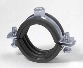 Rohrschelle zweischraubig ohne Schallschutz M8/M10 67-71 mm