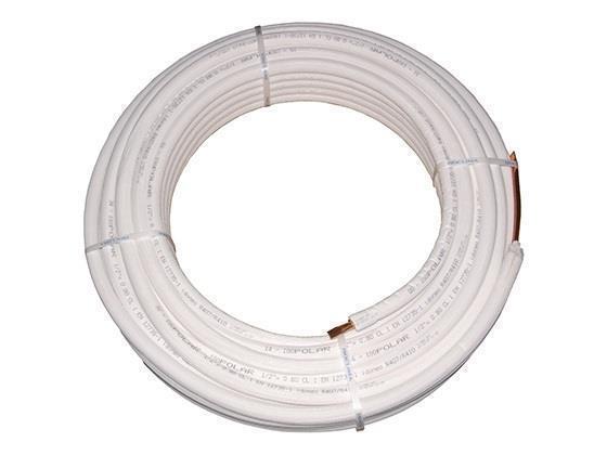 Kupferrohr isoliert CU, isolierte AL-Folie, 1/4" - 3/8 " (1,0-1,0 mm), 20 m Rolle