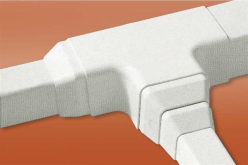 Optimal-Duct OD-110 T-Verbindung - RAL9003 - 10 Stück in der Verpackung