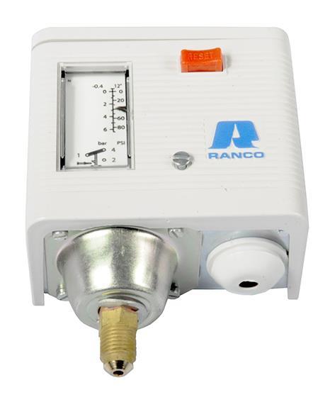 Druckschalter Ranco Niederdruck O16-H670501, -0,3 to 7 bar, manualle Rückstellung