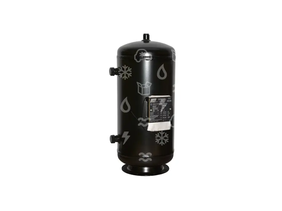 Flüssigkeitsbehälter, 45 BAR, 30,0 l, Eingang 1.1/4", Ausgang 1.1/4", 1/2" NPT Sicherheitsventil