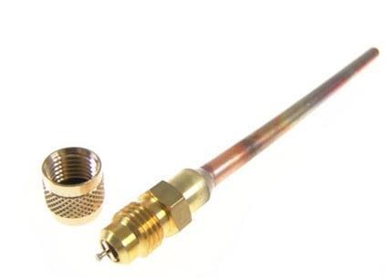 Serviceventil mit Rohr 6 mm x 125 mm, SCHRADER