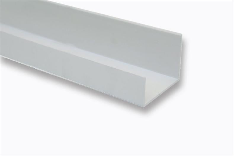 U-Profil in PVC - asymmetrisch - U-100 - weiß - L=4m